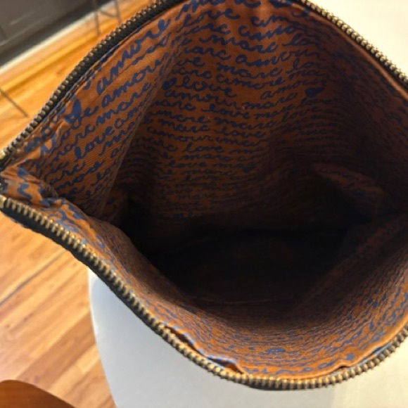 Marc by Marc Jacob's Black Leather large clutch with dust bag - Picture 8 of 9